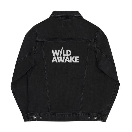 Wild Awake Embroidered Ring-spun Denim Jacket