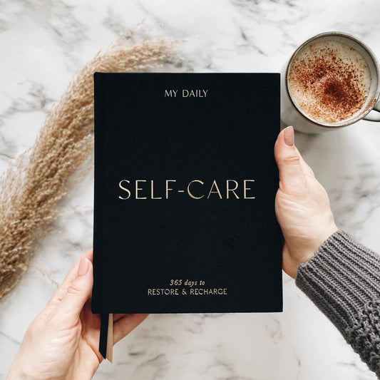 CLEARANCE My Daily Self-Care in Black + Gold Foil